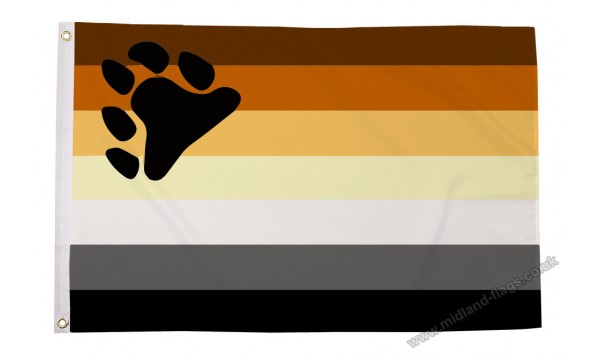 Gay Pride Bear Flag